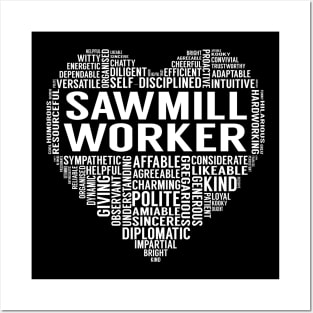 Sawmill Worker Heart Posters and Art